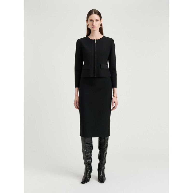 Veronika Maine Zip Front Milano Jacket image number 3